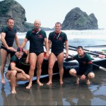 Big boats at Piha