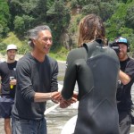 Rastovich welcomed to Piha after epic paddle protesting sea bed mining